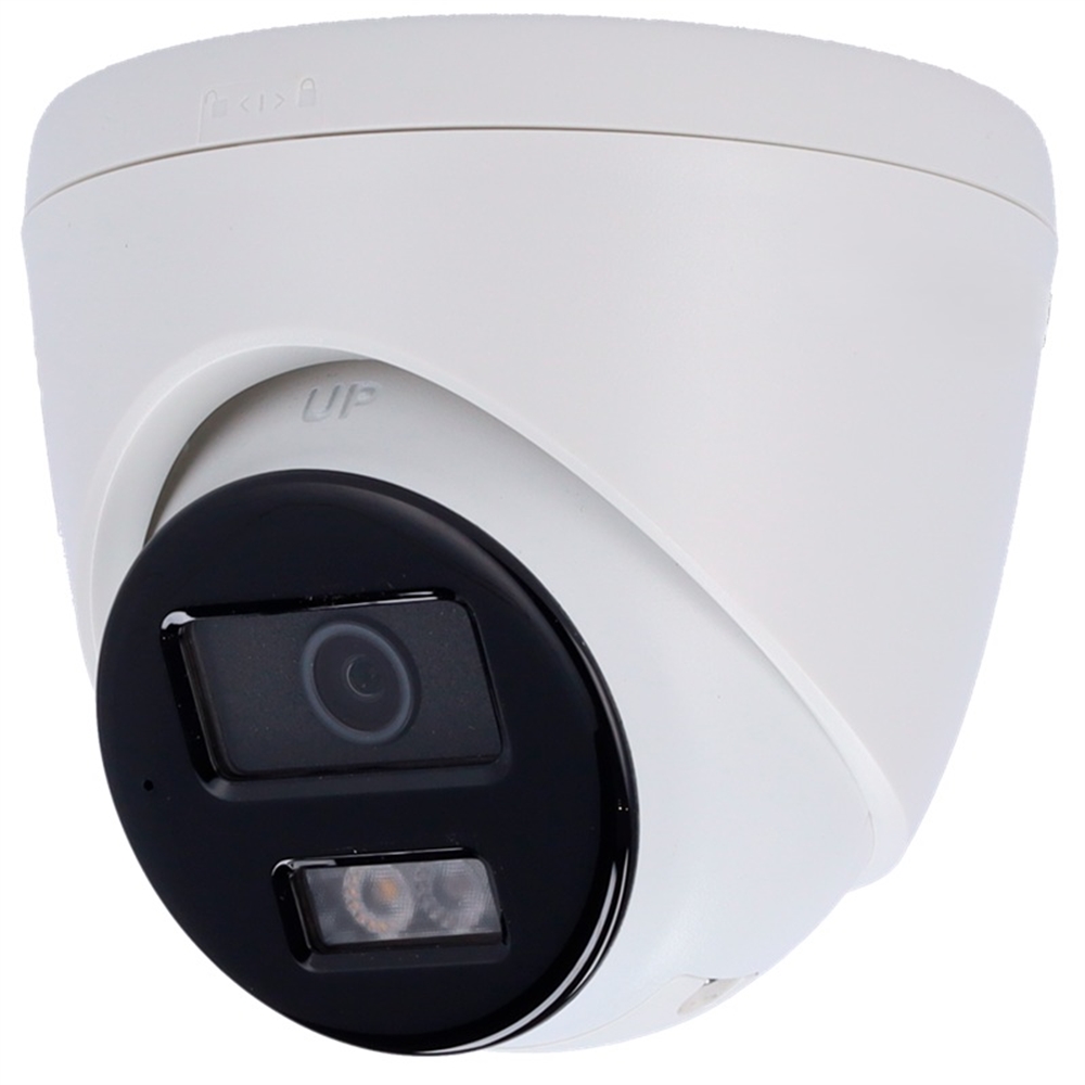 CAMERA IP DOMO 2MP OPTICA FIXA 2.8MM SMART HYBRID LIGHT 30M MIC ALTAVEU POE SIRENA ESTROBOSCOPIC IP67
